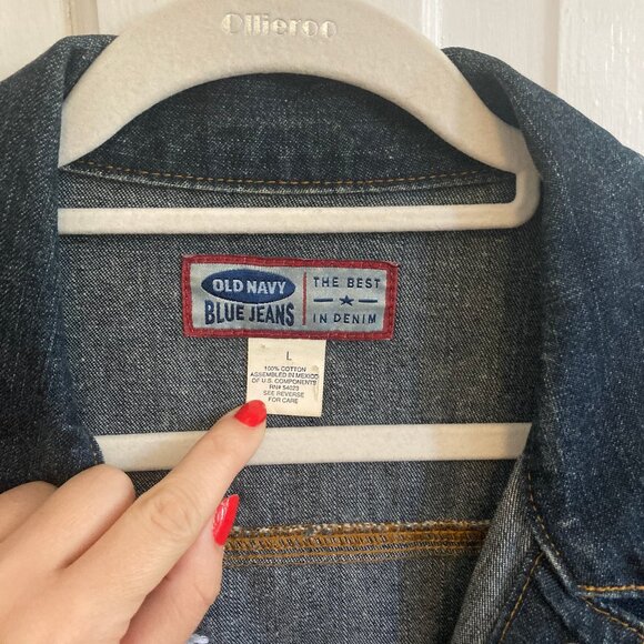 Vintage Hand-Painted Joni Mitchell Denim Jacket - Size L - Picture 7 of 7